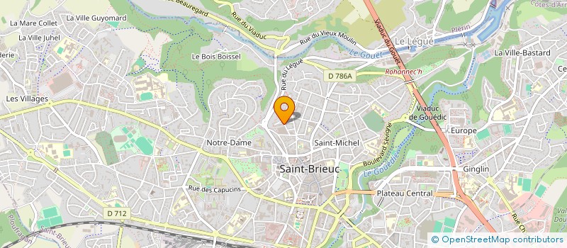localisation de l'entreprise UNION SYNDICALE DEPARTEMENTALE SOLIDAIRES DES COTES D ARMOR à SAINT-BRIEUC