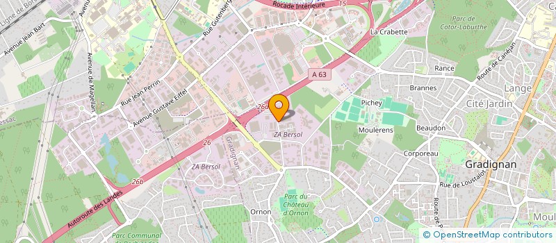 localisation de l'entreprise UNION SYNDICALE DES BOIS DES LANDES DE GASCOGNE  GRADIGNAN