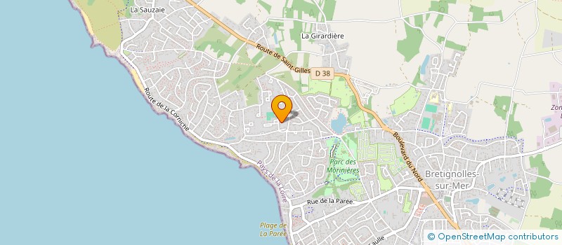 localisation de l'entreprise UNION SYNDICALE DES FERMES MARINES à BRETIGNOLLES-SUR-MER