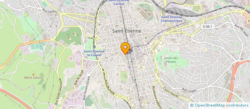 localisation de l'entreprise UNION SYNDICALE DES TAXIS DE LA LOIRE  SAINT-ETIENNE