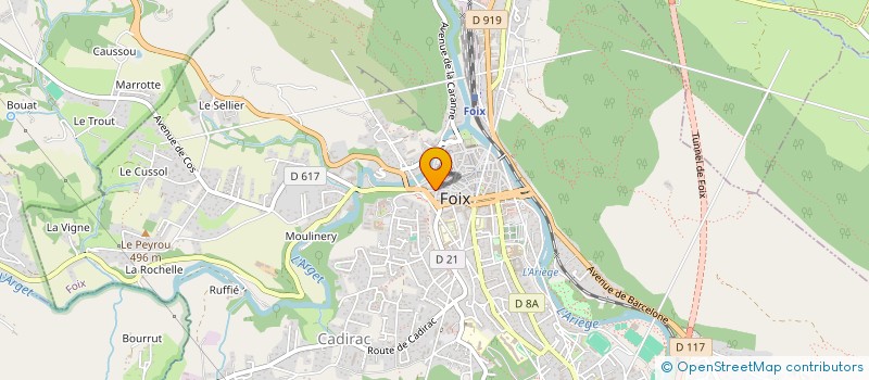 localisation de l'entreprise UNION SYNDICALE DU GROUPE DES DIX DE L'ARIEGE à FOIX