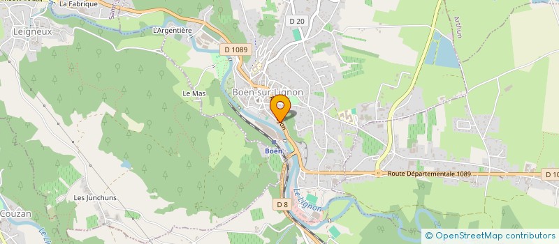 localisation de l'entreprise UNION SYNDICALE INTER REGIONALE SUD EST  BOEN-SUR-LIGNON