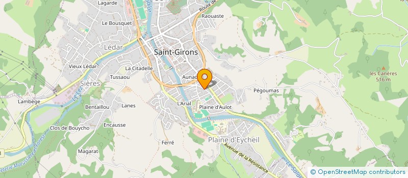 localisation de l'entreprise UNION SYNDICALE LOCALE SOLIDAIRES DE SAINT-GIRONS à SAINT-GIRONS