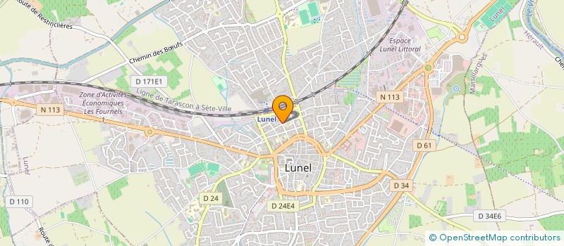 localisation de l'entreprise UNION SYNDICALE PROFESSIONNELLE DES POLICIERS MUNICIPAUX  LUNEL