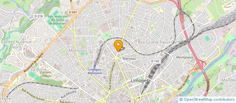 localisation de l'entreprise UNION SYNDICALE SOLIDAIRES 87 à LIMOGES