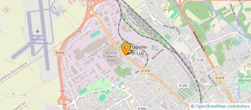 localisation de l'entreprise UNION SYNDICALE SOLIDAIRES AUBE  LA CHAPELLE-SAINT-LUC