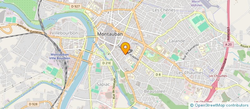 localisation de l'entreprise UNION SYNDICATS ARTISANAUX TARN GARONNE  MONTAUBAN