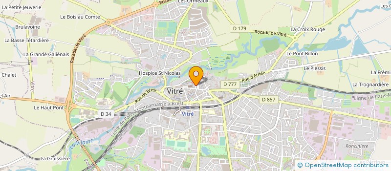 localisation de l'entreprise UNION SYNDICATS C F D T  VITRE