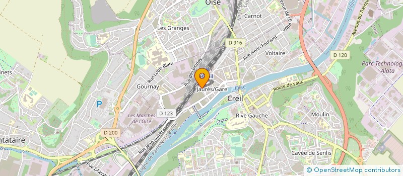 localisation de l'entreprise UNION SYNDICATS CFDT à CREIL