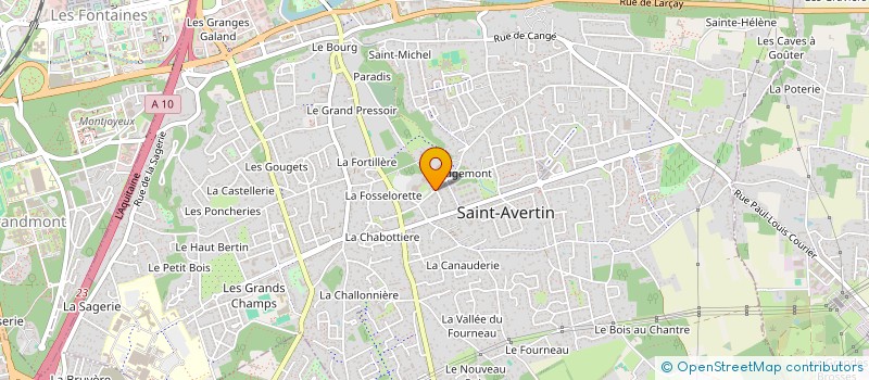 localisation de l'entreprise UNION SYNDICATS FORCE OUVRIERE  SAINT-AVERTIN