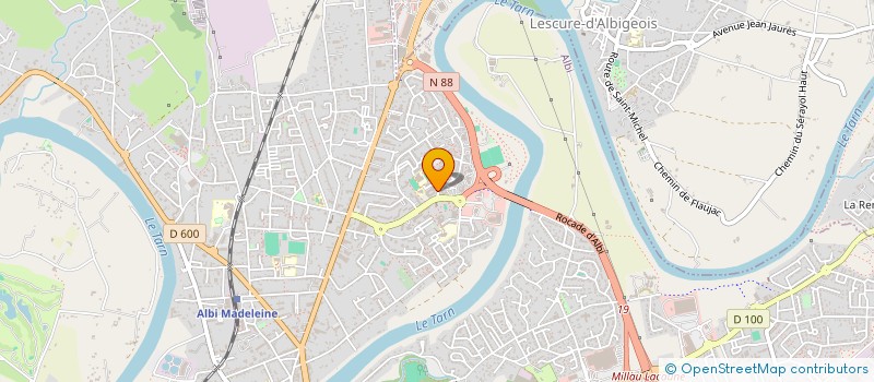 localisation de l'entreprise UNION SYNDICATS INDUSTRIE HOTELIERE  ALBI