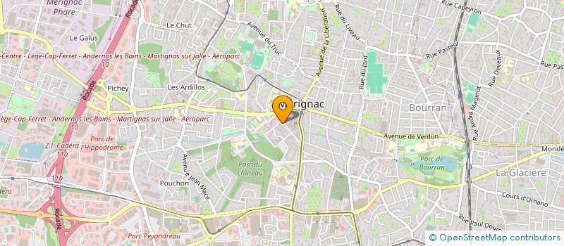 localisation de l'entreprise UNION SYNDICATS MERIGNAC CTRE I ET II  MERIGNAC