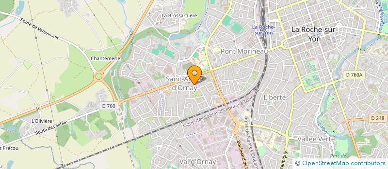localisation de l'entreprise UNION SYNDICATS PROFESS AUTOM OUEST à LA ROCHE-SUR-YON