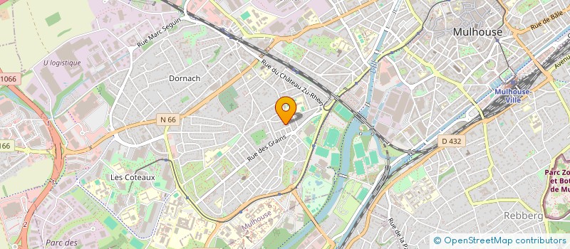 localisation de l'entreprise UNION SYNDICATS TRAVAILLEURS METAL CGT  MULHOUSE