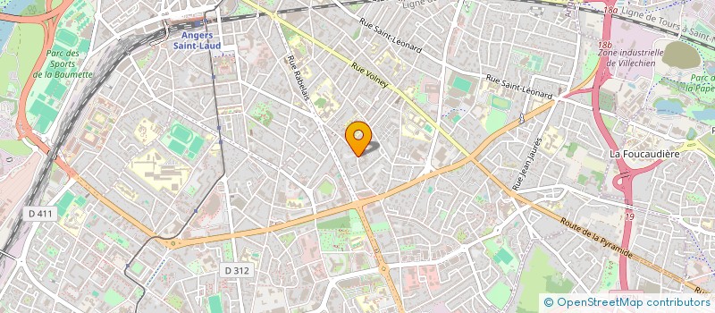 localisation de l'entreprise UNION TECHNI REGIO OPTIQUE MUT L'OUEST à ANGERS