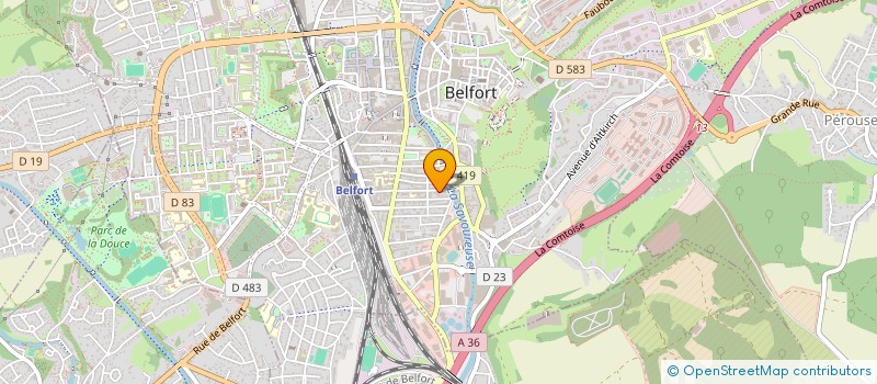 localisation de l'entreprise UNION TECHNIQUE DES MUTUELLES DE L'EST à BELFORT