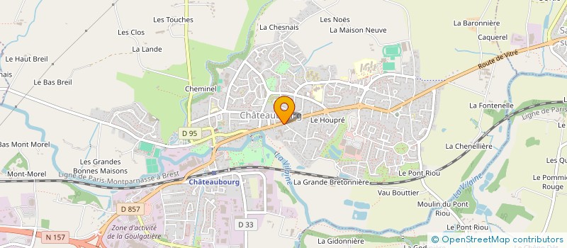 localisation de l'entreprise UNION TECHNIQUE DES MUTUELLES DE PAYS  CHATEAUBOURG