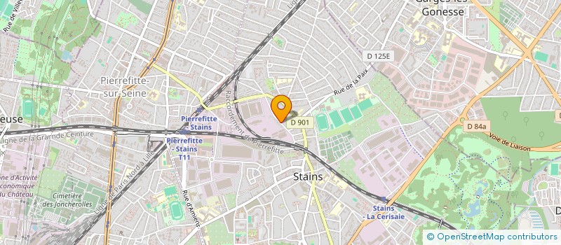 localisation de l'entreprise UNION TECHNIQUE DU SERVICE  STAINS
