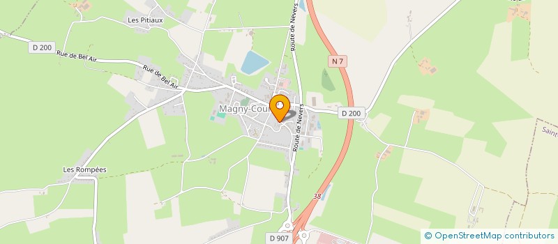 localisation de l'entreprise UNION TENNIS SUD NIVERNAIS à MAGNY-COURS
