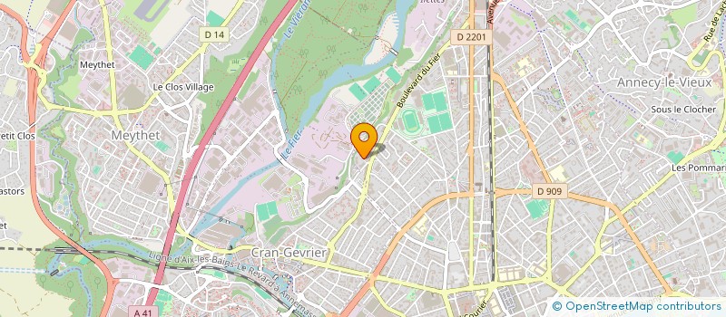 localisation de l'entreprise UNION TERRITORIALE DES RETRAITES C.F.D.T. DE HAUTE-SAVOIE  ANNECY