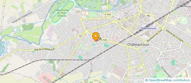 localisation de l'entreprise UNION TERRITORIALE DES RETRAITES C.F.D.T. DE L'INDRE à CHATEAUROUX