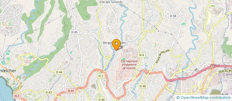 localisation de l'entreprise UNION TERRITORIALE DES STRUCTURES D'INSERTION PAR L'ACTIVITE ECONOMIQUE DE MARTINIQUE  FORT-DE-FRANCE