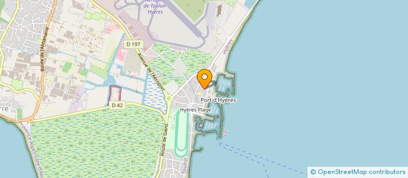 localisation de l'entreprise UNION TOURISTIQUE LES AMIS DE LA NATURE ASSOCIATION  HYEROISE DE RANDONNEES PEDESTRES à HYERES