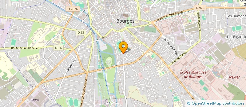 localisation de l'entreprise UNION TOURISTIQUE - LES AMIS DE LA NATURE SECTION BERRY  BOURGES