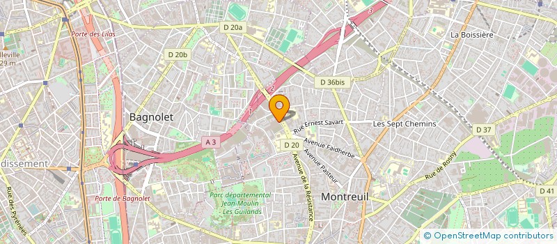 localisation de l'entreprise UNION TRANS MOVING à MONTREUIL