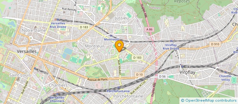 localisation de l'entreprise UNION TRANSPORT SERVICES à VERSAILLES