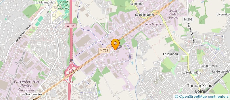 localisation de l'entreprise UNION TRANSPORTEURS PAYS LOIRE  SAINTE-LUCE-SUR-LOIRE