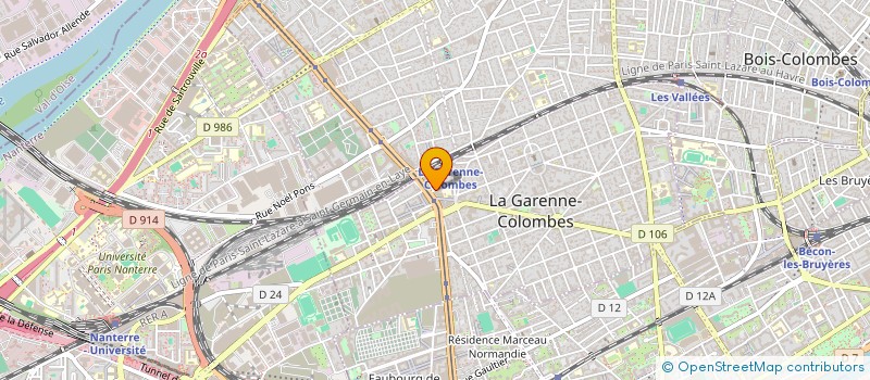 localisation de l'entreprise UNION TRANSPORTS EXPRESS  LA GARENNE-COLOMBES