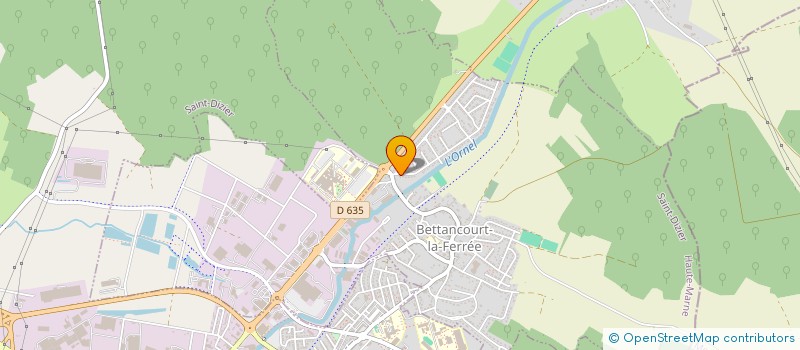 localisation de l'entreprise UNION TRANSPORTS ROUTIERS DU POITOU à BETTANCOURT-LA-FERREE