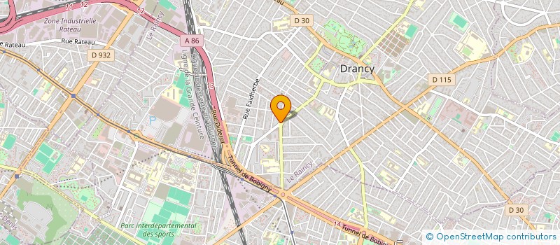 localisation de l'entreprise UNION TRAVAUX DLE PROLONGEMENT LIGNE 13 à DRANCY