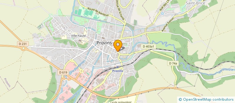 localisation de l'entreprise UNION VAL  PROVINS