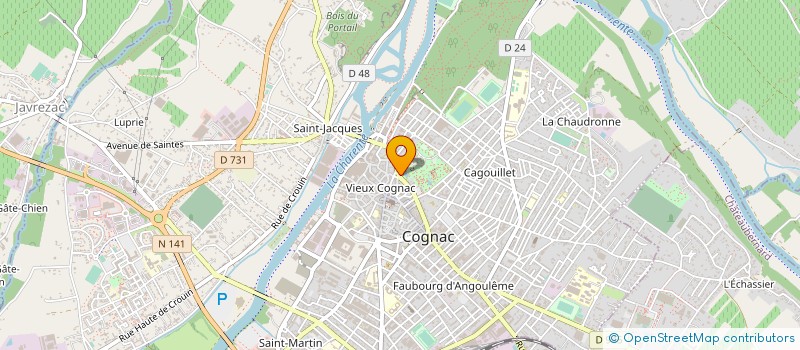 localisation de l'entreprise UNION VELOCIPEDIQUE COGNACAISE à COGNAC