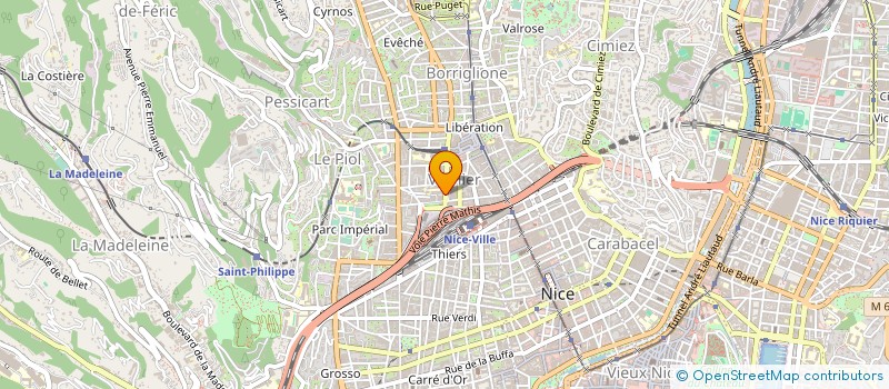 localisation de l'entreprise UNION VERRIERE DU SUD EST à NICE
