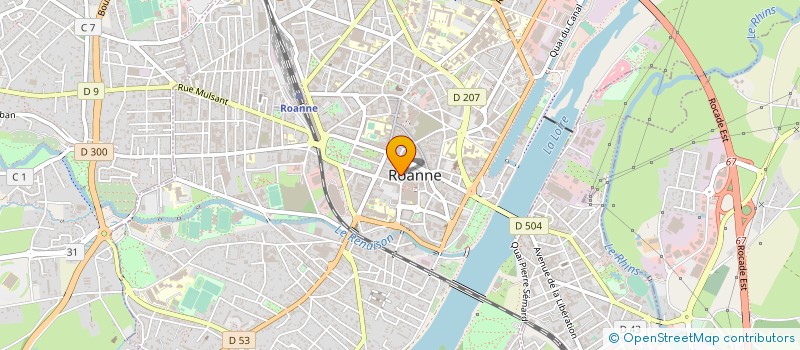localisation de l'entreprise UNION VERTE INSERTION EXCLUS DU TRAVAIL à ROANNE