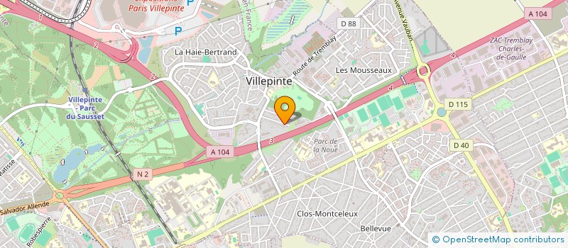 localisation de l'entreprise UNION VILLEPINTOISE D'ACTION MUNICIPALE à VILLEPINTE