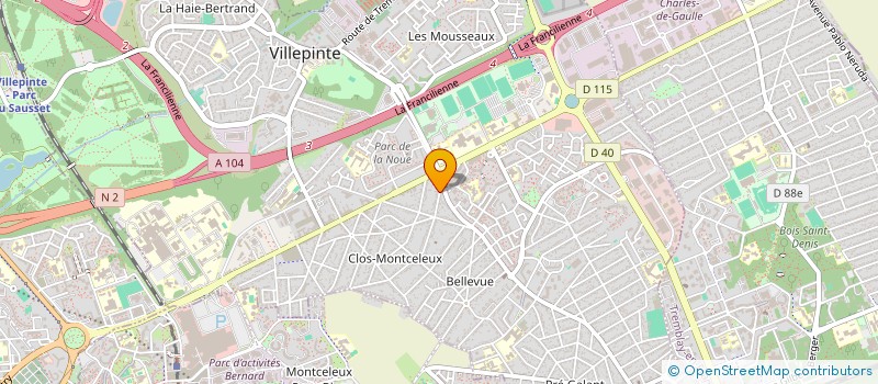 localisation de l'entreprise UNION VILLEPINTOISE MICRO INFORMATIQUE à VILLEPINTE