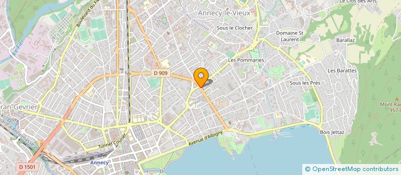 localisation de l'entreprise UNION VISION MUTUALISTE à ANNECY