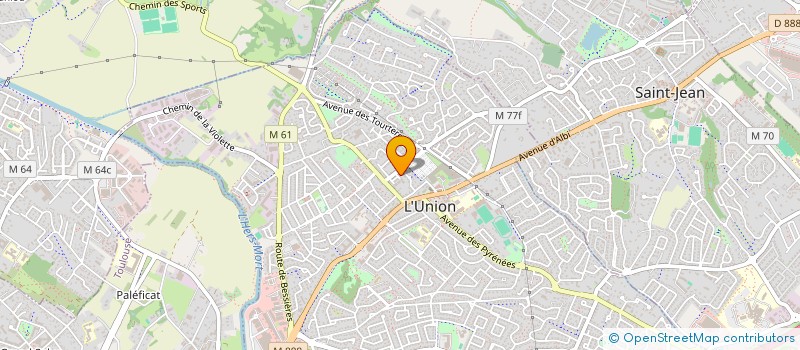localisation de l'entreprise UNION VTC à L'UNION