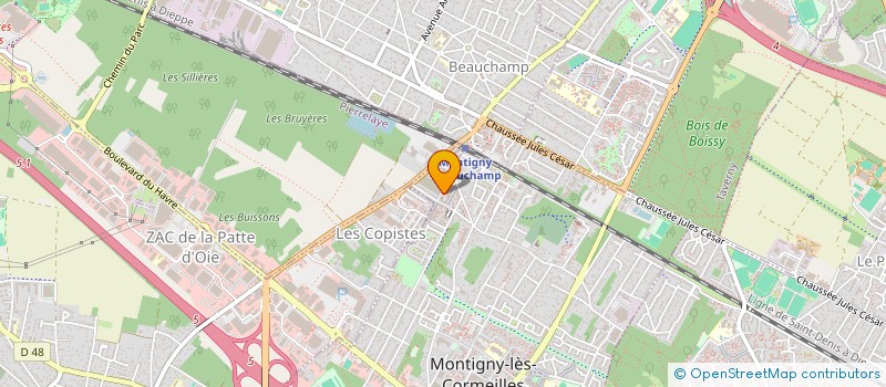 localisation de l'entreprise UNION VTP  MONTIGNY-LES-CORMEILLES