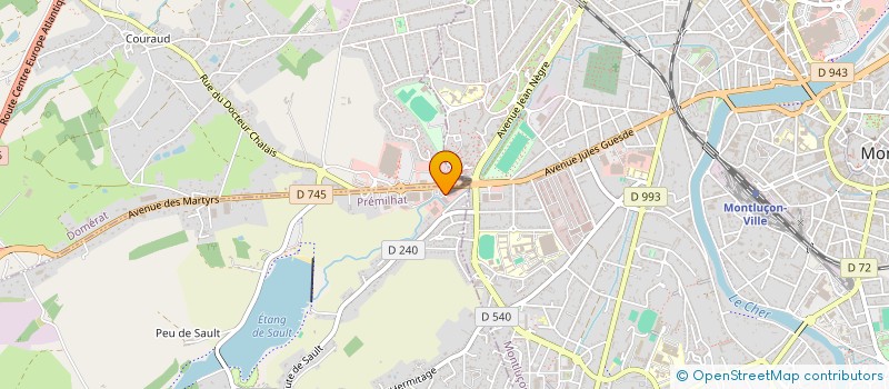 localisation de l'entreprise UNION WANG HOLDING  PREMILHAT