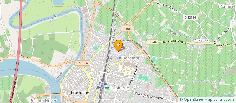 localisation de l'entreprise UNIONSPORTS à LIBOURNE