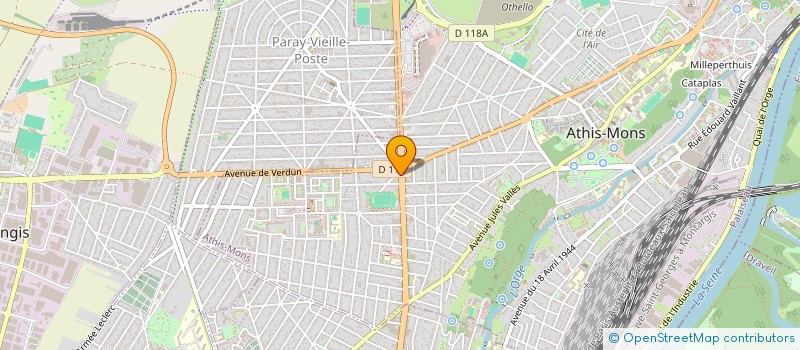 localisation de l'entreprise UNIPAC SA à ATHIS-MONS