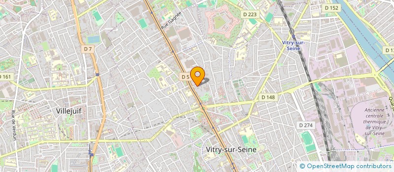 localisation de l'entreprise UNIPERMA R à VITRY-SUR-SEINE