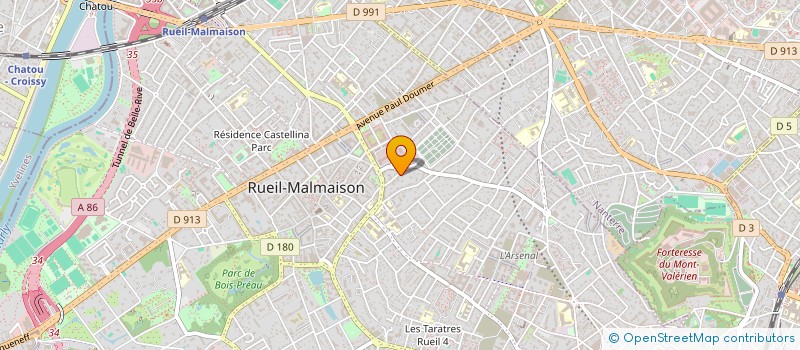 localisation de l'entreprise UNIPEX à RUEIL-MALMAISON