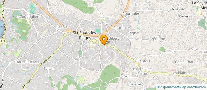 localisation de l'entreprise UNIPOMPE à SIX-FOURS-LES-PLAGES