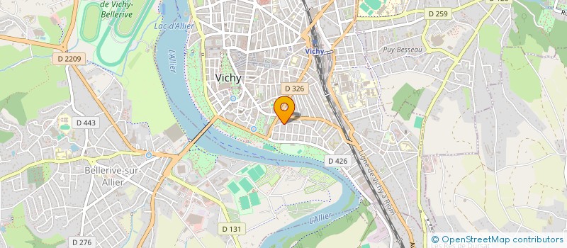 localisation de l'entreprise UNIPOP à VICHY